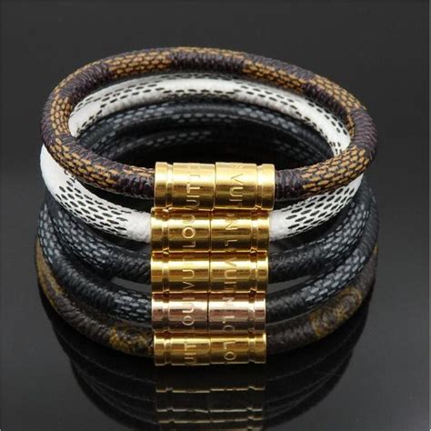 lv mens leather bracelet|louis vuitton bracelet new collection.